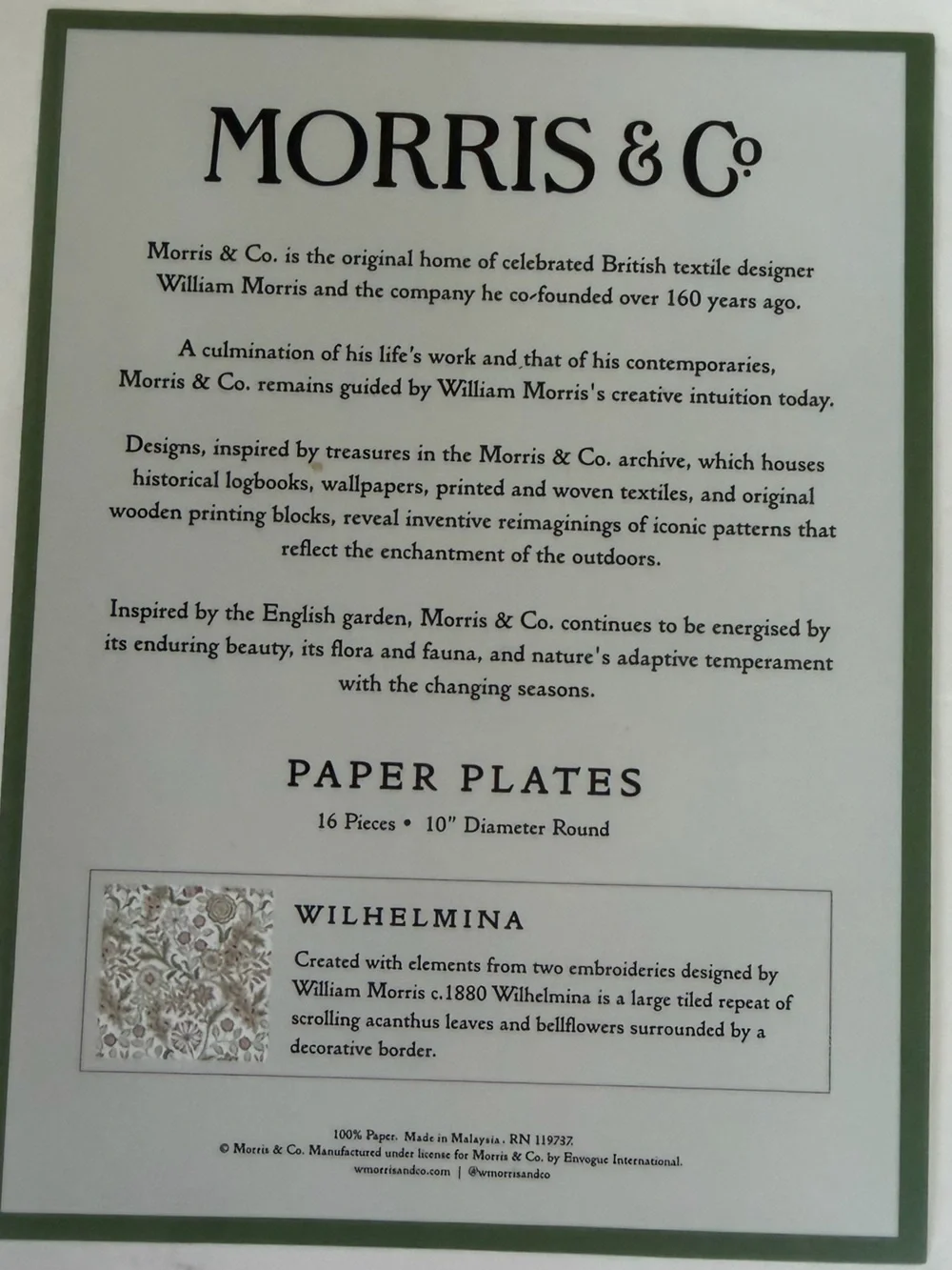 Morris & Co. NWT Wilhelmina 10